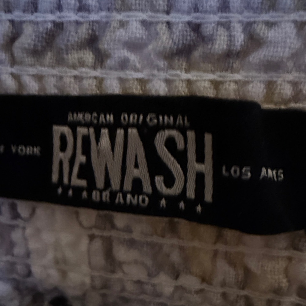 Rewash Blue and Gray Patterned Pants - Picture 3 of 4